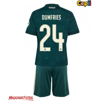 Real Madrid Denzel Dumfries #24 Echipament de Fotbal Replică 2026-27 Copii Deplasare (+ Șorturi)